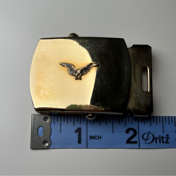 Vintage Military Brass Buckle with Eagle - Picture 5 of 6